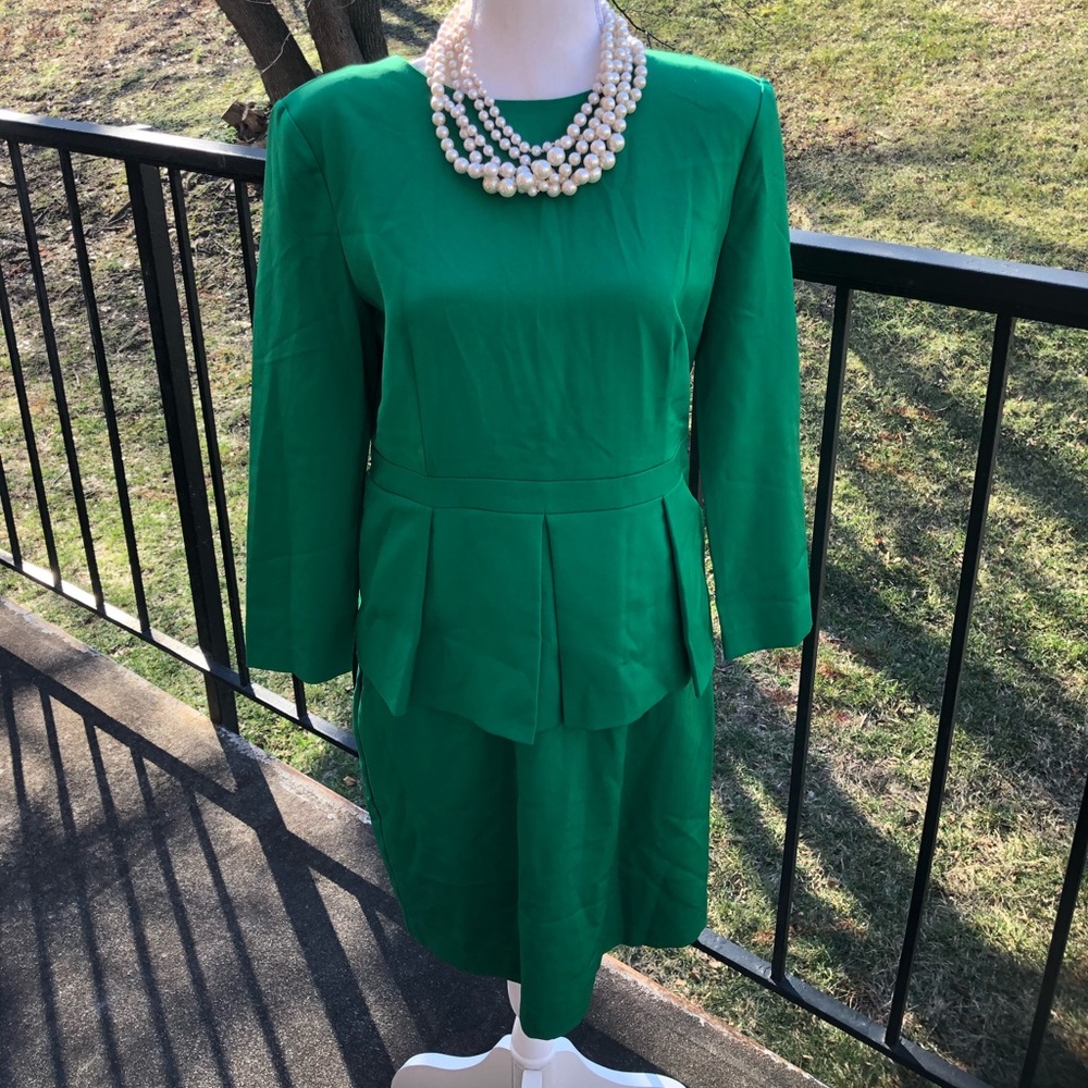 KTR Peplum Long Sleeve Backless Dress